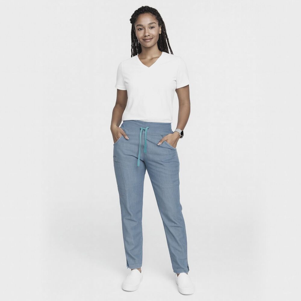 FIGS Gray Technical Collection Kade Scrub Pants   Women's Size Medium